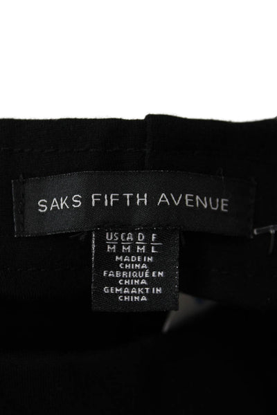 Saks Fifth Avenue Womens Ankle Dress Pants Black Rayon Blend Size M