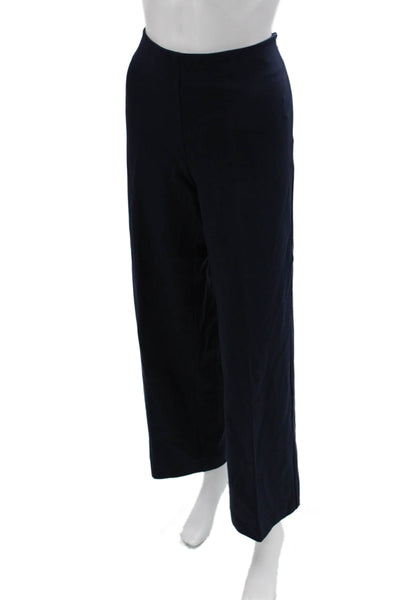 J. Mclaughlin Womens Dress Pants Dark Blue Hook & Eye Size 8