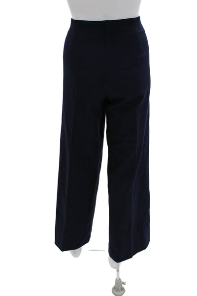 J. Mclaughlin Womens Dress Pants Dark Blue Hook & Eye Size 8