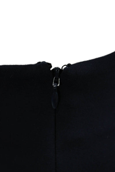 J. Mclaughlin Womens Dress Pants Dark Blue Hook & Eye Size 8