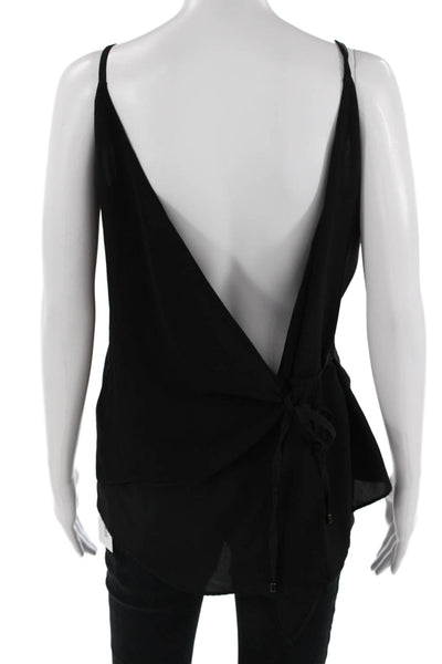 Zara Basic Womens Black V Neck Camisole Sleeveless Polyester Size XS