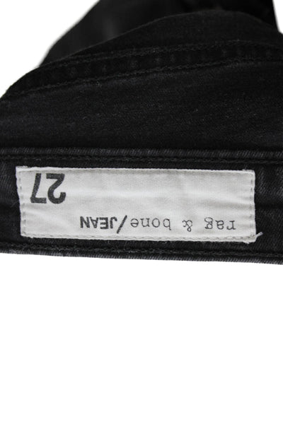 Rag & Bone Jean Women Ankle Skinny Jeans Black Mid Rise Size 27
