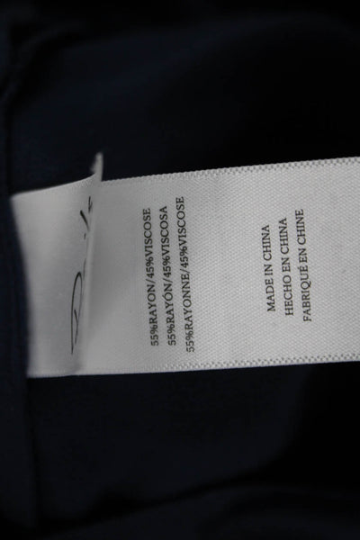 Rails Womens Dark Blue Button Long Sleeve Blouse Rayon Viscose Size S