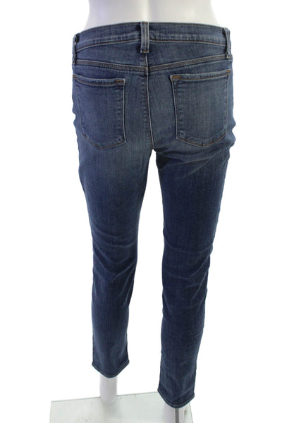 J Brand Women Skinny Ankle Jeans Blue Button Mid Rise Size 29