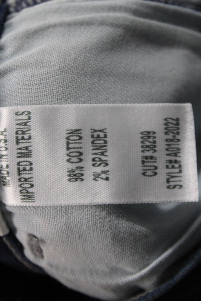 Agolde Womens Ankle Skinny Jeans Dark Blue Mid Rise Button Size 28W