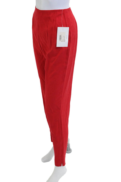Emanuel Emanuel Ungaro Womens Red Dress Pants Triacetate Rayon Size 6