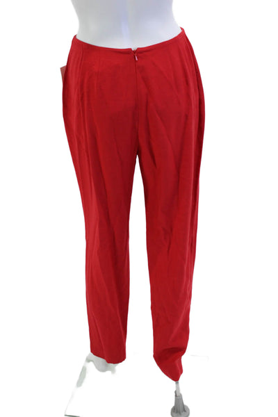 Emanuel Emanuel Ungaro Womens Red Dress Pants Triacetate Rayon Size 6