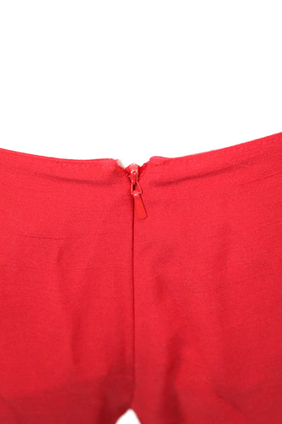 Emanuel Emanuel Ungaro Womens Red Dress Pants Triacetate Rayon Size 6