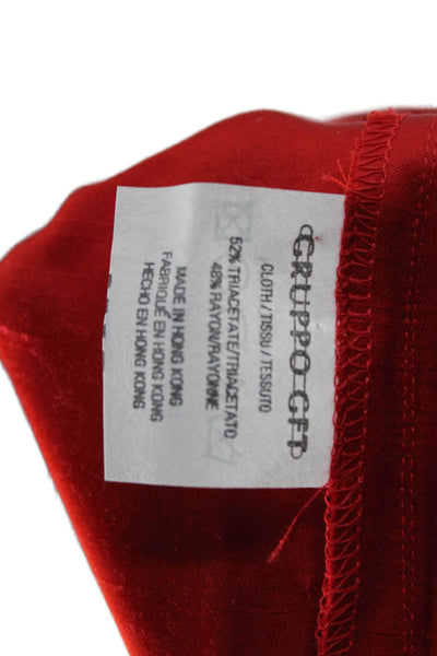 Emanuel Emanuel Ungaro Womens Red Dress Pants Triacetate Rayon Size 6
