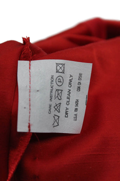 Emanuel Emanuel Ungaro Womens Red Dress Pants Triacetate Rayon Size 6