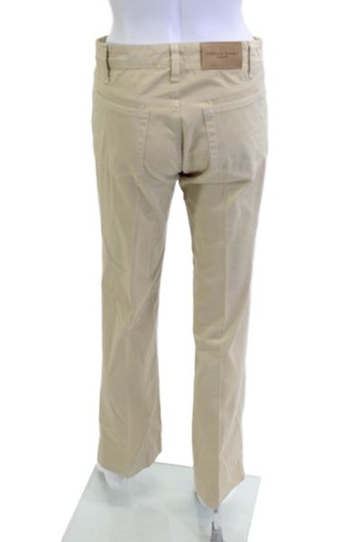 Fabrizio Gianni Women Chino Pants Beige 95% Cotton 5% Spandex Size 2