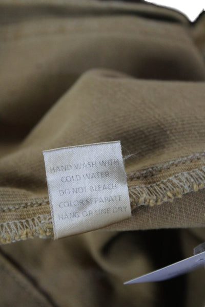 Le Lis Womens Mini Wrap Skirt Tan 100% Cotton Size S