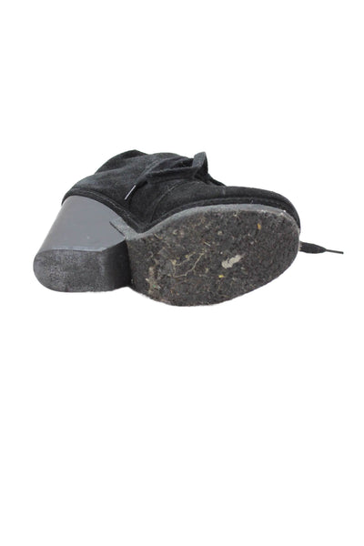 Marc By Marc Jacobs Womens Suede Ankle Booties Black Size 7