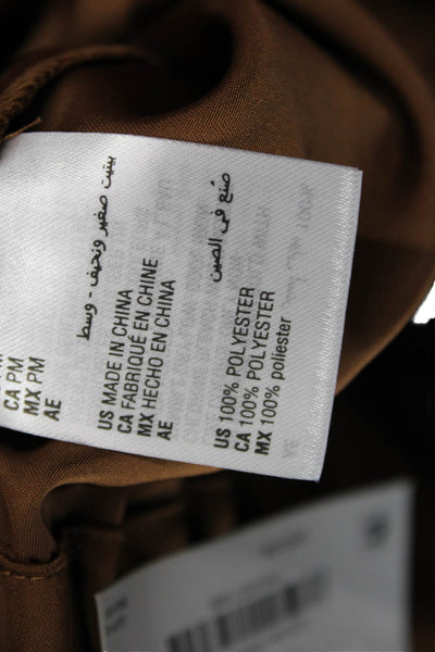 INC International Concepts Womens Cargo Jogger Pants Brown Buckle Size PM