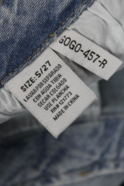 Flying Angel Womens Straight Light Blue High Rise Jeans Size 27