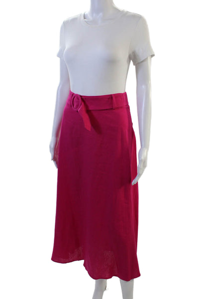 INC International Concepts Women A-Line Wrap Pink Skirt Size M