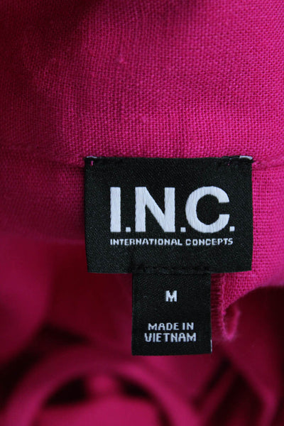 INC International Concepts Women A-Line Wrap Pink Skirt Size M
