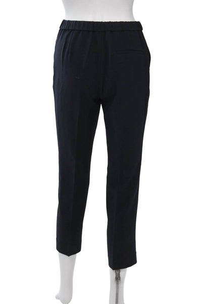 Theory Womens Dark Blue Ankle Cropped Dress Pants Size 0