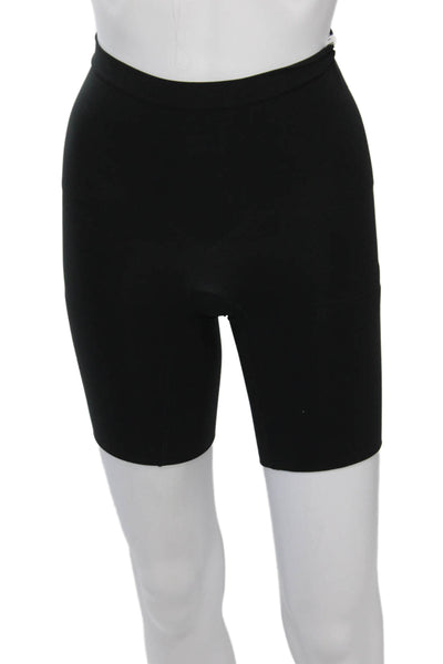 Spanx Unisex Biker Shorts Black Nylon Elastane Size M