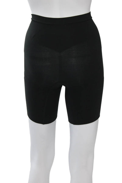 Spanx Unisex Biker Shorts Black Nylon Elastane Size M