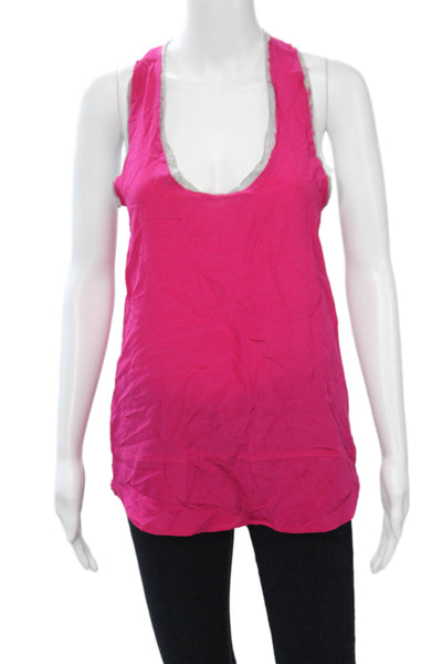 Ella Moss Women Pink Silk Camisole Sleeveless Size M