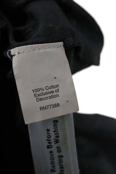 J Crew Women Basic Dark Gray Cotton Sleeveless Tank Round Neck Gothic Size XS