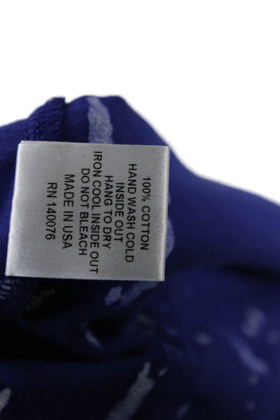 Generation Love Women Basic Jersey Blue Cotton Round Neck Tank Size XS