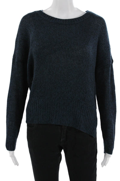 RD Unisex Pullover Sweater Dark Blue Crew Neck Long Sleeve Size S