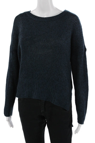 RD Unisex Pullover Sweater Dark Blue Crew Neck Long Sleeve Size S