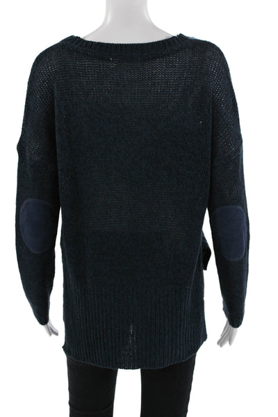 RD Unisex Pullover Sweater Dark Blue Crew Neck Long Sleeve Size S