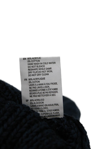 RD Unisex Pullover Sweater Dark Blue Crew Neck Long Sleeve Size S