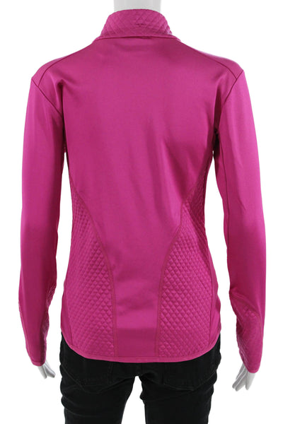 Kjus Womens Pink Mock Neck Zip Jacket Size M