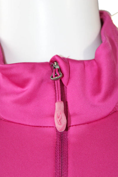 Kjus Womens Pink Mock Neck Zip Jacket Size M