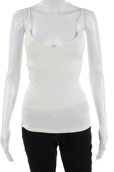 Elie Tahari Womens White V Neck Camisole Spaghetti Straps Size XS