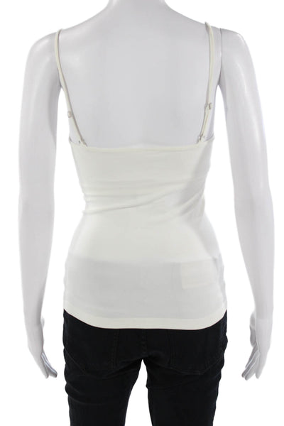 Elie Tahari Womens White V Neck Camisole Spaghetti Straps Size XS