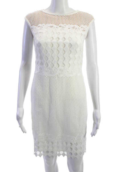 Lauren Ralph Lauren Women Sheath Dress White Sleeveless Knee Length Size 0P