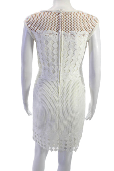 Lauren Ralph Lauren Women Sheath Dress White Sleeveless Knee Length Size 0P