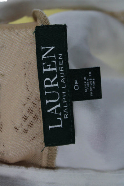 Lauren Ralph Lauren Women Sheath Dress White Sleeveless Knee Length Size 0P