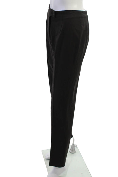 Worth Womens Black Wool Blend Dress Pants Button Size 2