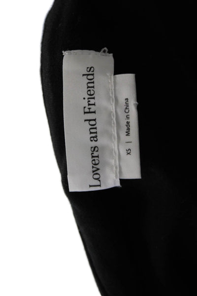 Lovers + Friends Womens Basic Tank Black Cotton Blend Sleeveless Size XS