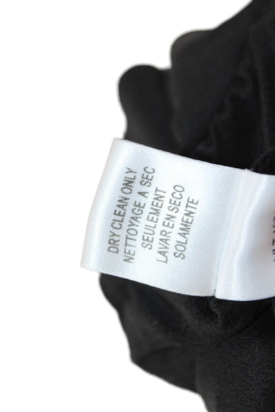 BCBGMAXAZRIA Women Designer Black V-Neck Button 3/4 Sleeve Blazer Size 2XS