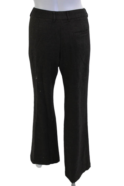 L Agence Womens Dress Pants Dark Gray Herringbone Wool Blend Size 6