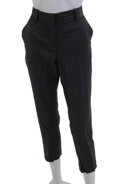 Theory Womens Ankle Cropped Dress Pants Black Size 4