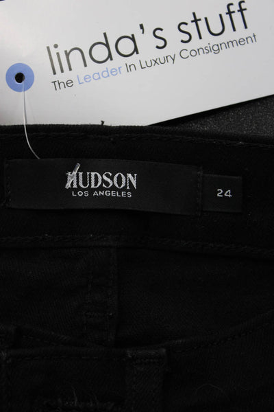 Hudson Women Bootcut Black Jeans Size 24