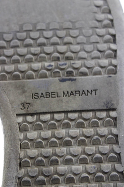 Isabel Marant Womens Pony Hair Animal Print low top Sneakers Brown Size 37 7