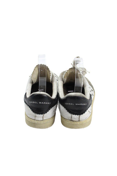 Isabel Marant Womens Leather Low Top Sneakers White Size 37 7