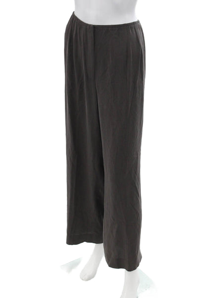 Eileen Fisher Womens Dress Pants Dark Gray Viscose Blend Solid Size 2X