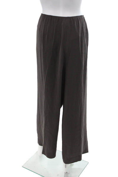Eileen Fisher Womens Dress Pants Dark Gray Viscose Blend Solid Size 2X