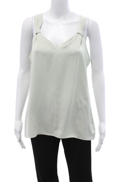 Theory Womens Silk V-Neck Camisole Beige Size M