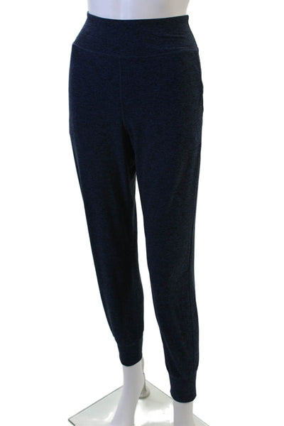 Outdoor Voices Womens Pull On High Waisted Cuff Ankle Jogger Pants Blue Size S